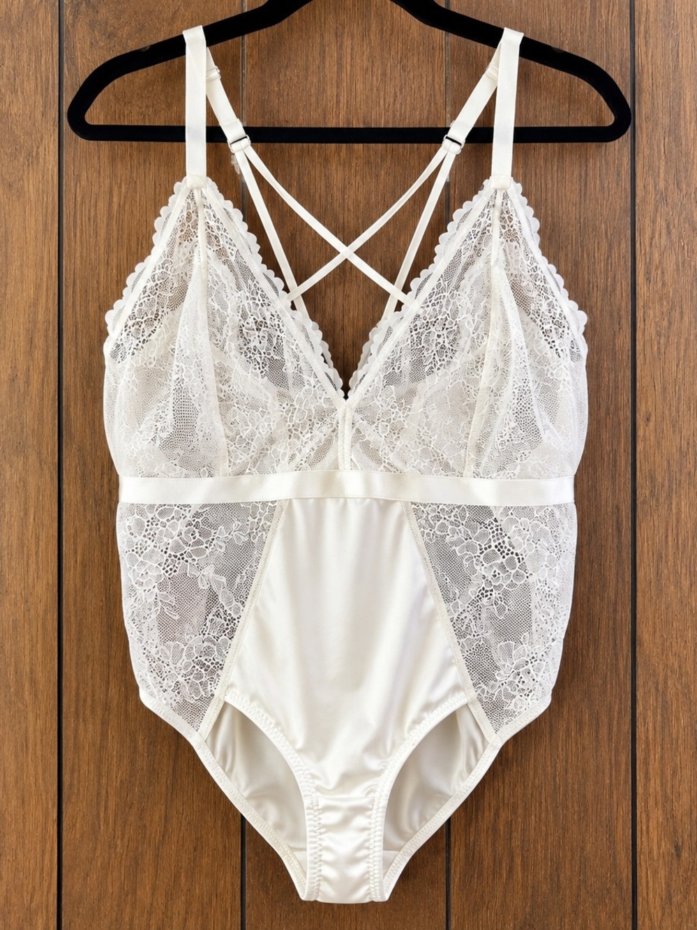Target Ivory Lace Bodysuit XXL Coquette Bridalcore Romantic Lingerie Teddy